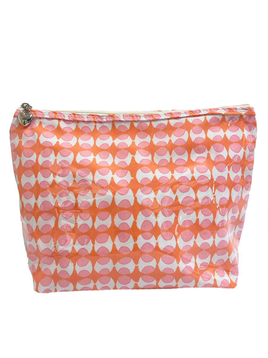 Cosmetic Bag (Medium), Cotton/Waterproof PVC - Image 6