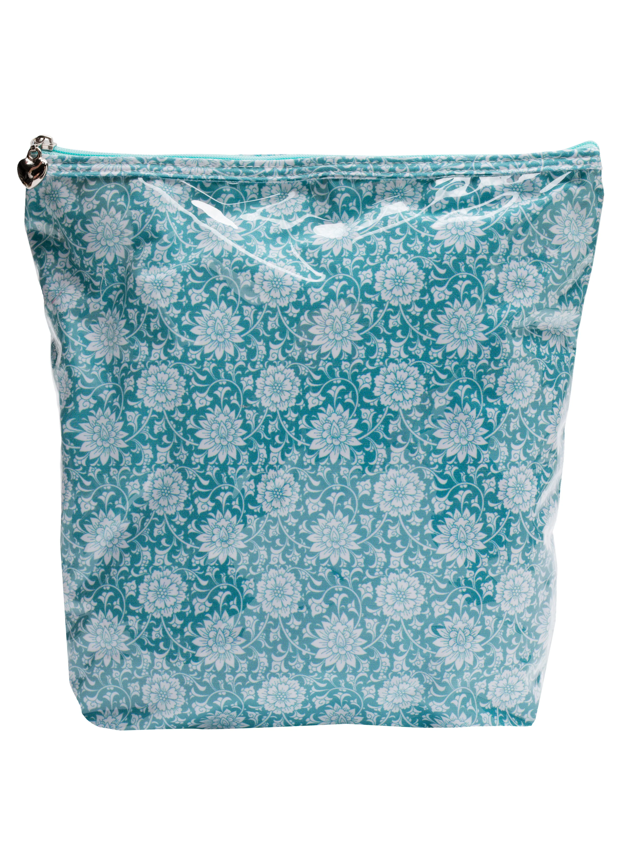 Cosmetic Bag (Large), Cotton/Waterproof PVC - Image 10