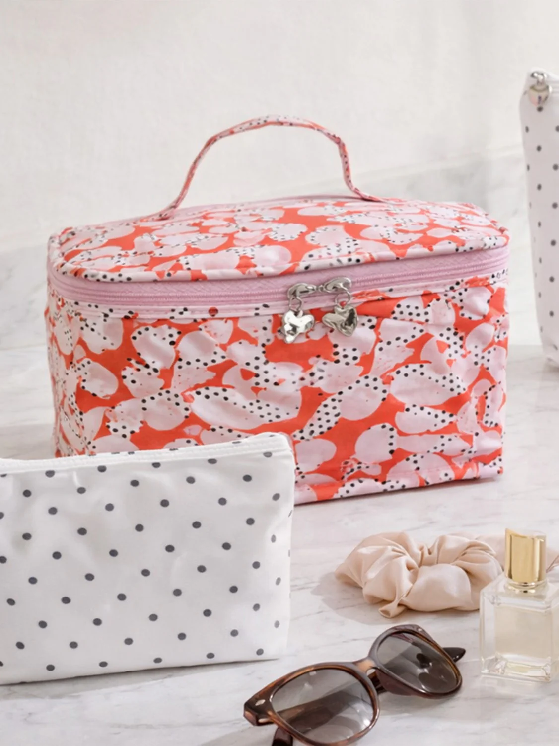 Vanity Bag, Cotton/Waterproof PVC - Image 10