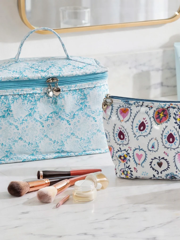 Vanity Bag, Cotton/Waterproof PVC - Image 11