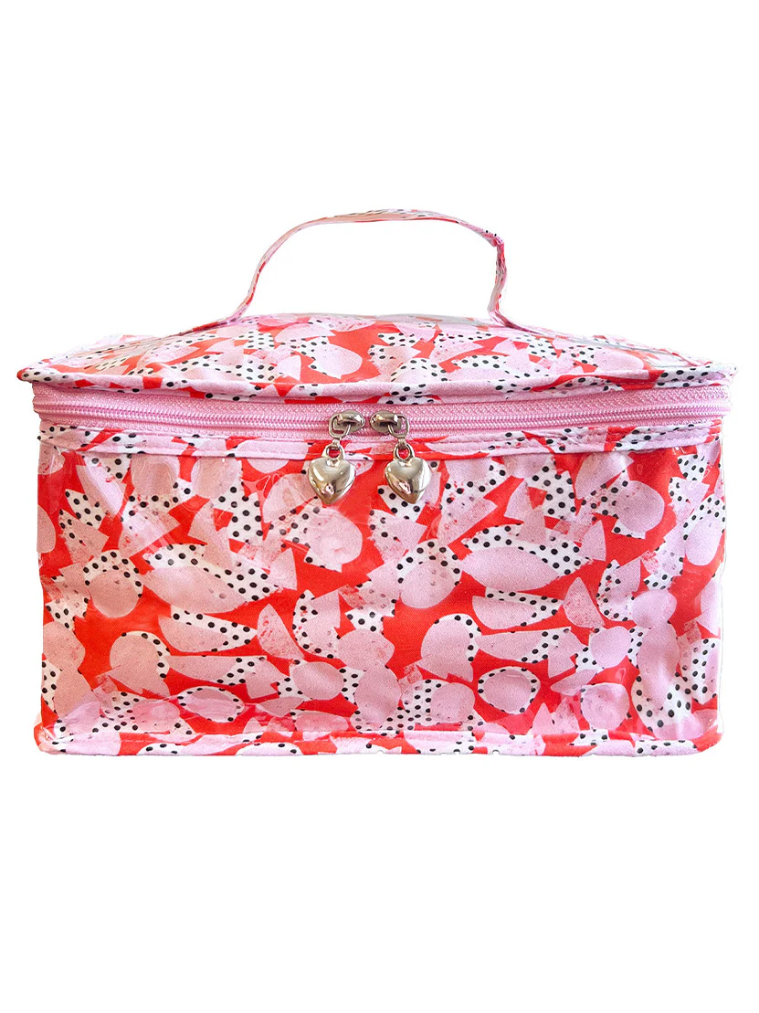 Vanity Bag, Cotton/Waterproof PVC - Image 4