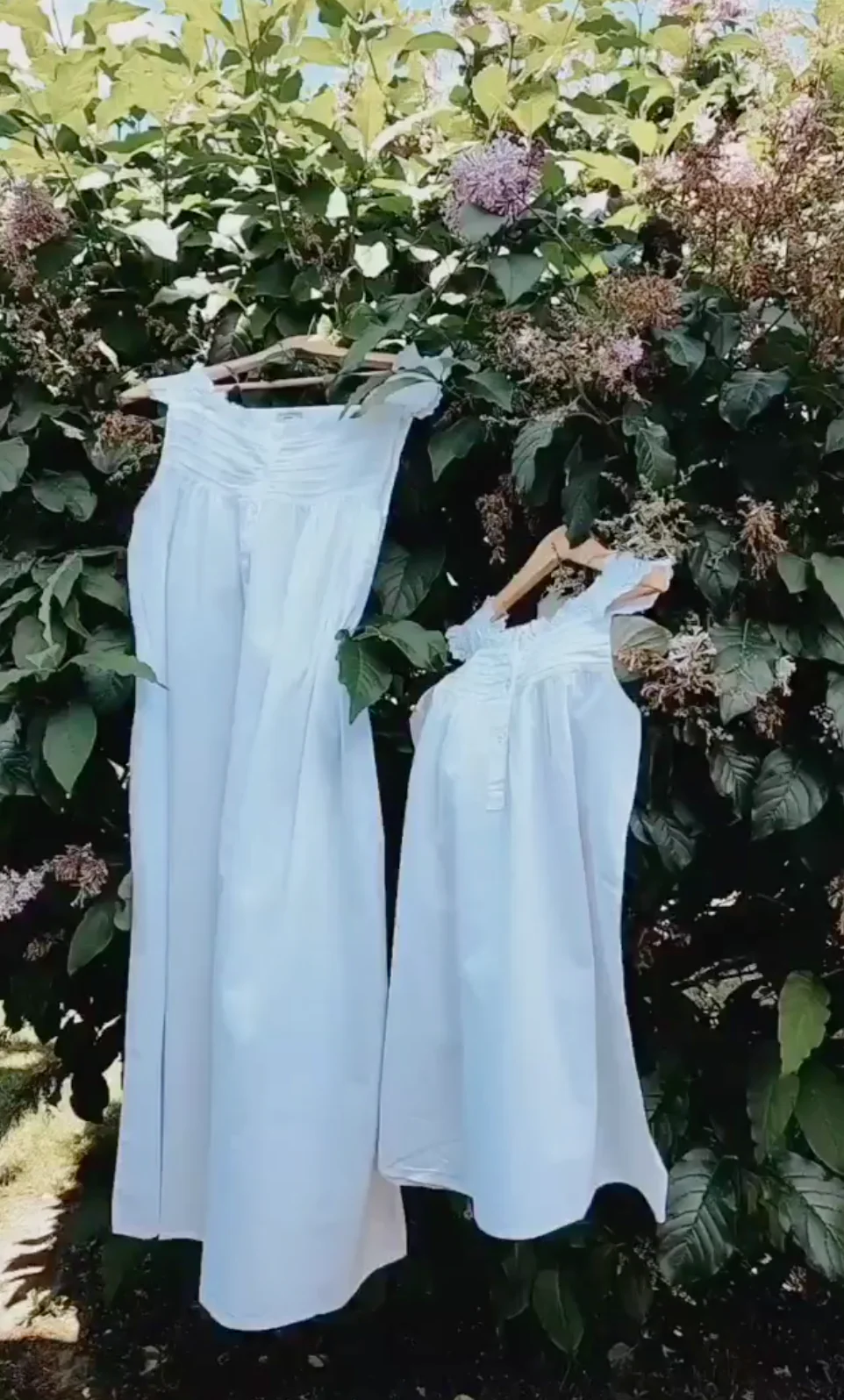 Jessie White Cotton Dress, Ruffle - Image 12