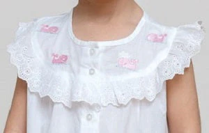 Wendy Whale White Cotton Dress, Embroidered - Image 5