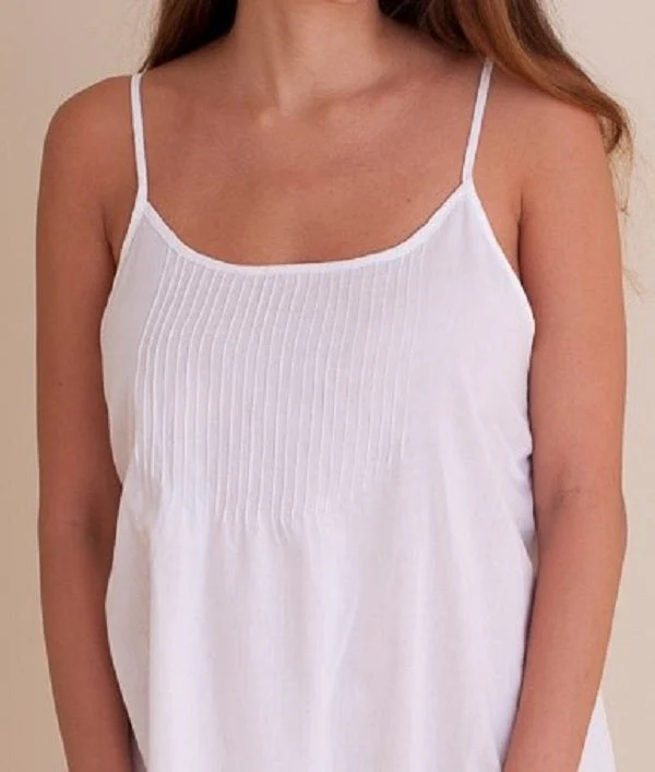 Hannah White Cotton Nightgown - Image 3