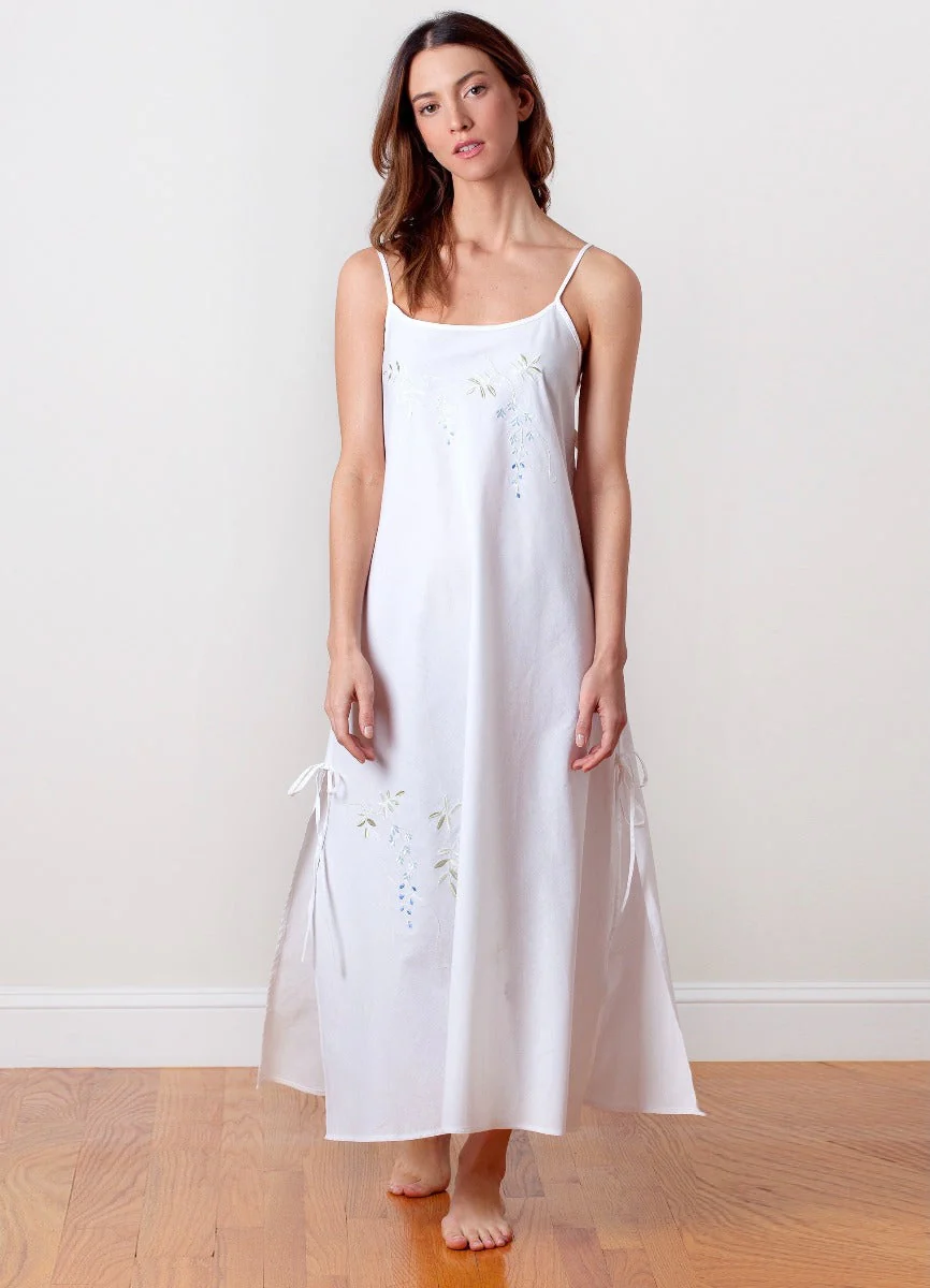 Jane White Cotton Nightgown - Image 3
