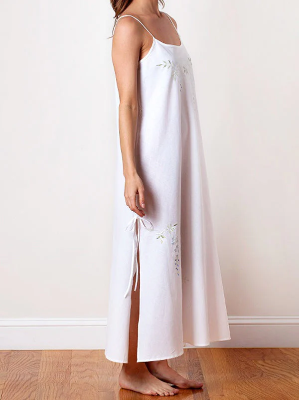 Jane White Cotton Nightgown - Image 4
