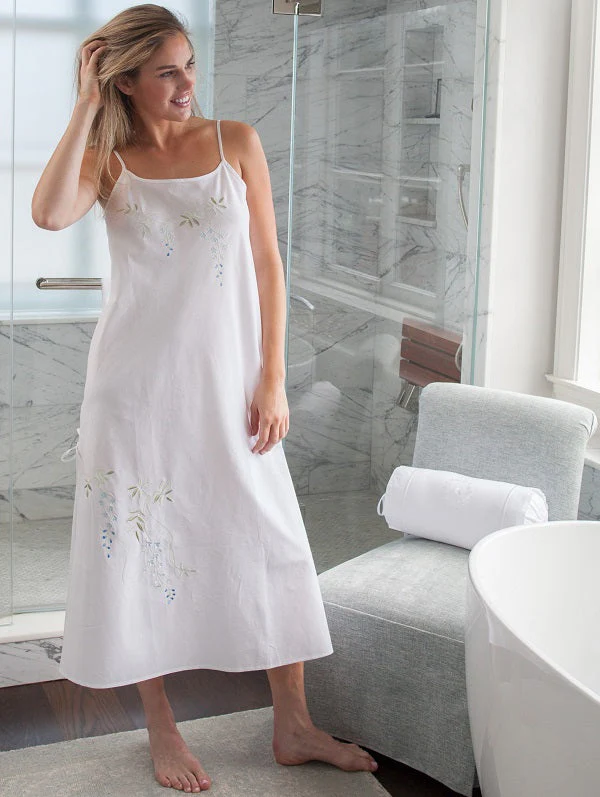 Jane White Cotton Nightgown - Image 6