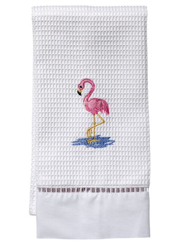 Guest Towel, Ladder Lace, Embroidered Animals - Image 2