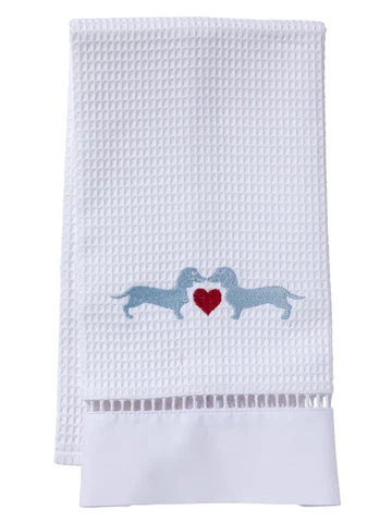 Guest Towel, Ladder Lace, Embroidered Animals - Image 3
