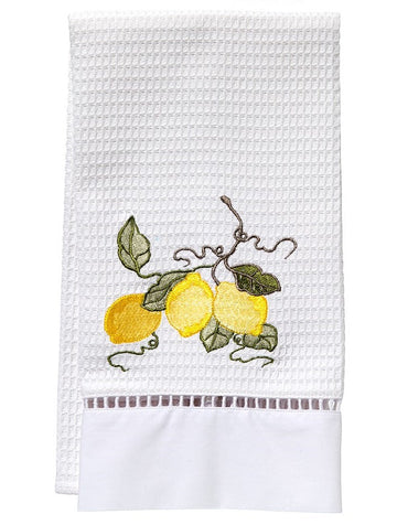 Guest Towel, Ladder Lace, Embroidered Botanical - Image 12