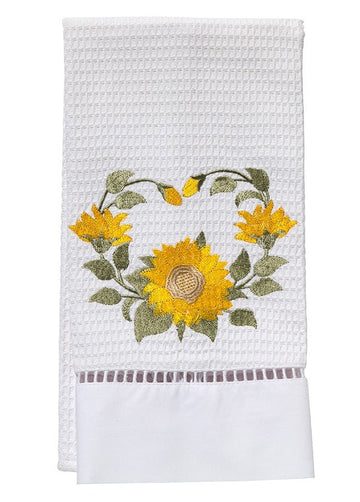 Guest Towel, Ladder Lace, Embroidered Botanical - Image 13
