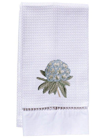 Guest Towel, Ladder Lace, Embroidered Botanical - Image 16