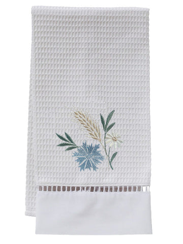 Guest Towel, Ladder Lace, Embroidered Botanical - Image 18