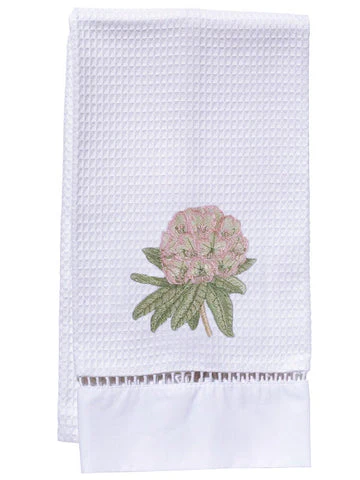 Guest Towel, Ladder Lace, Embroidered Botanical - Image 20