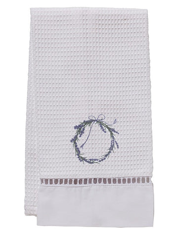 Guest Towel, Ladder Lace, Embroidered Botanical - Image 23