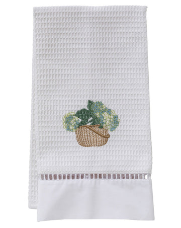 Guest Towel, Ladder Lace, Embroidered Botanical - Image 25