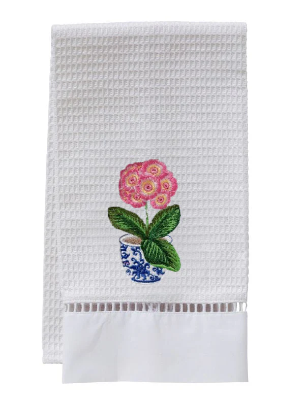 Guest Towel, Ladder Lace, Embroidered Botanical - Image 31