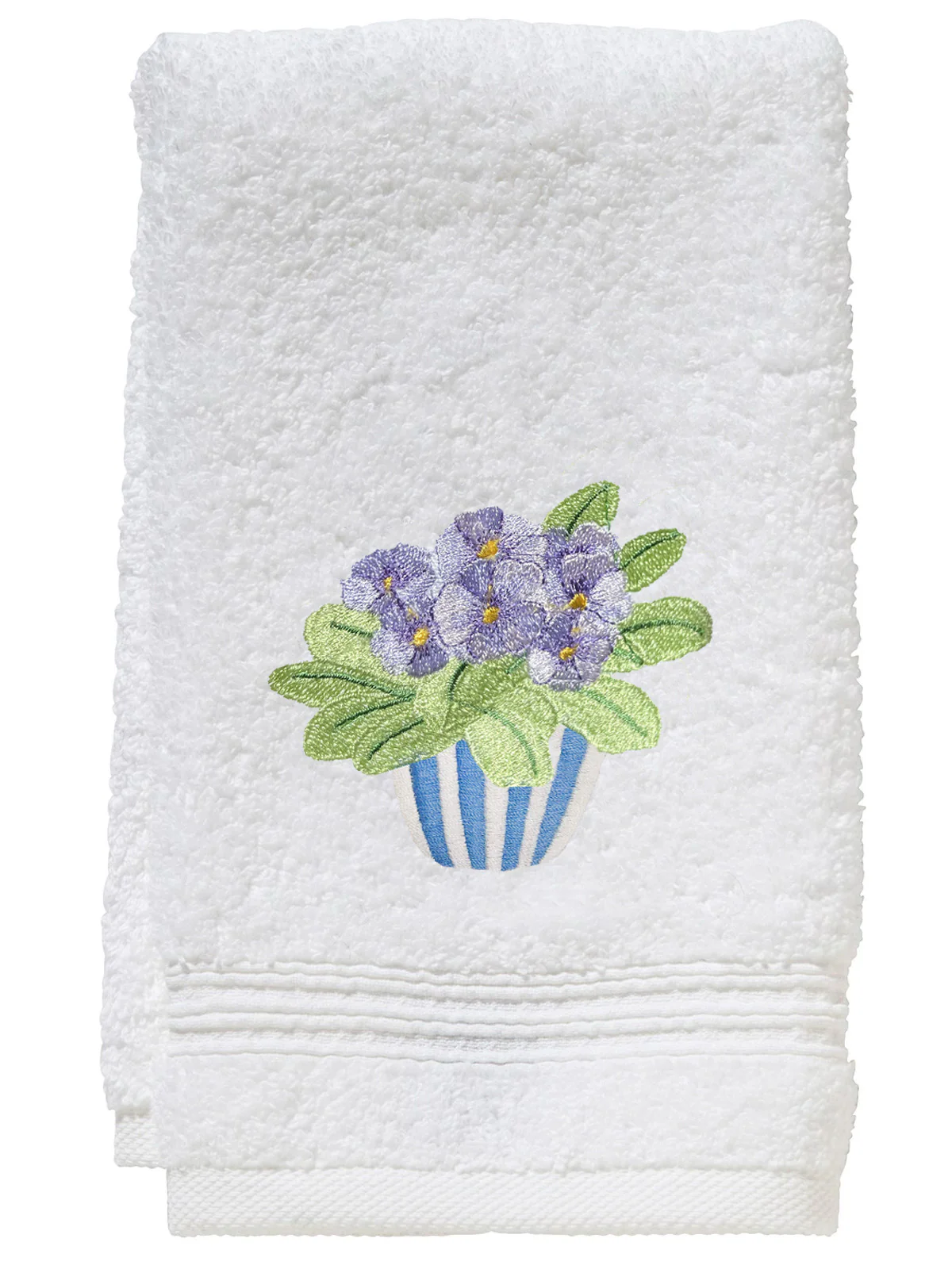 Guest Towel, Terry, Botanical Embroidered - Image 4