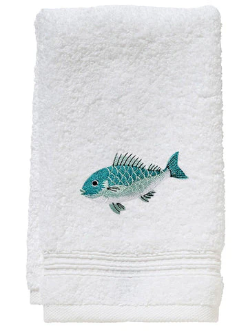 Guest Towel, Terry, Embroidered Sea Life - Image 11