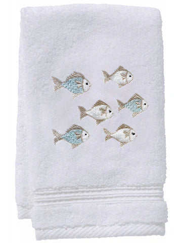 Guest Towel, Terry, Embroidered Sea Life - Image 13
