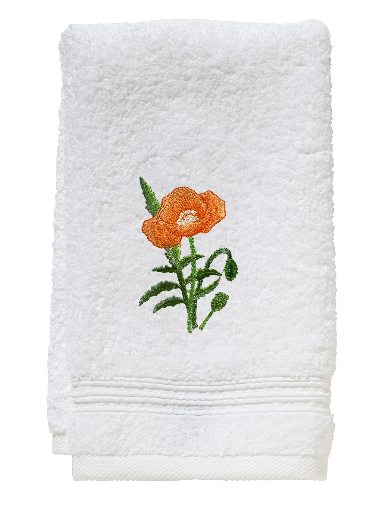 Guest Towel, Terry, Embroidered Blooms - Image 6