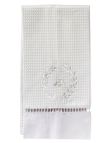 Guest Towel, Ladder lace, Embroidered Bees - Image 8