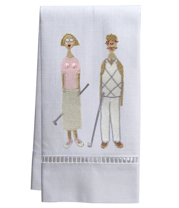 Guest Towel, White Linen/Cotton & Ladder Lace Embroidered - Image 11