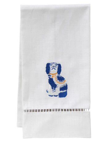 Guest Towel, White Linen/Cotton & Ladder Lace Embroidered - Image 18
