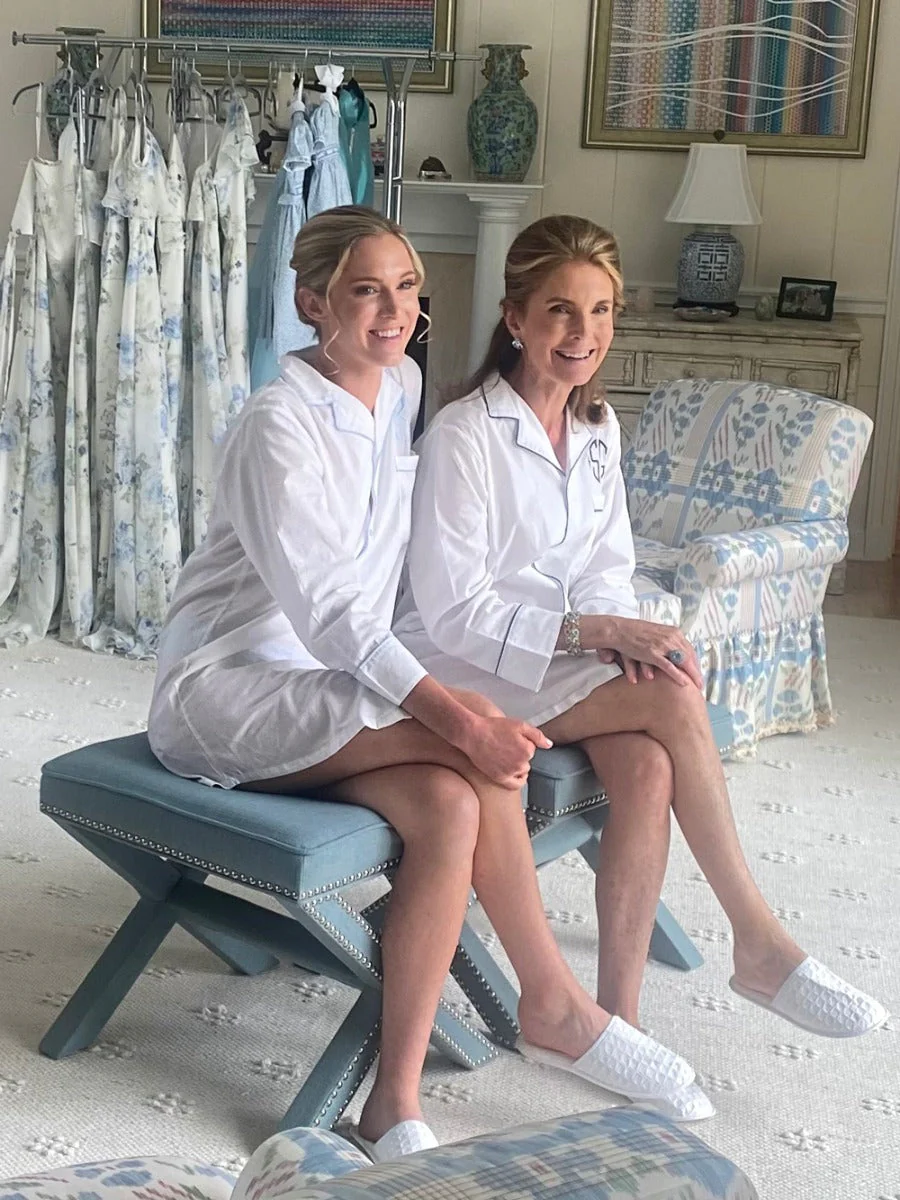 Ally Nightshirt, Navy Piping - Image 4