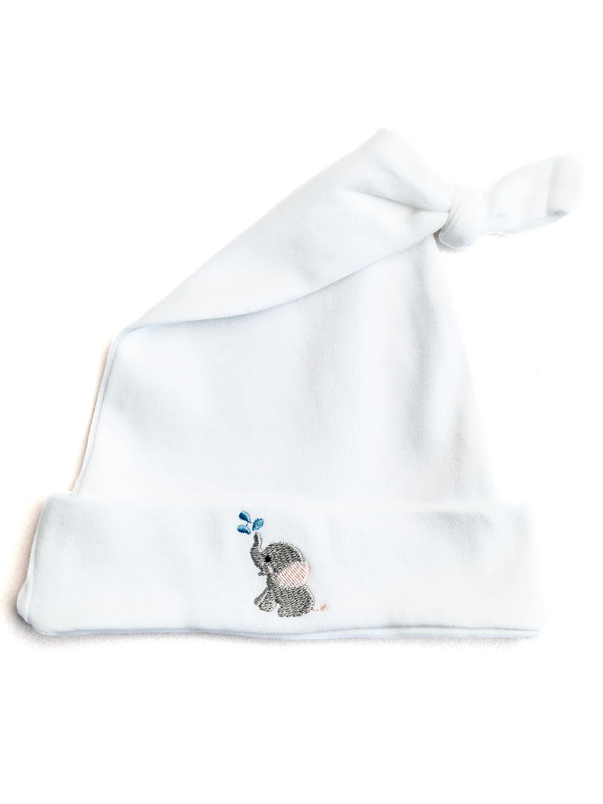 Knotted Baby Hat, Combed Cotton, Pink Sheep - Image 8