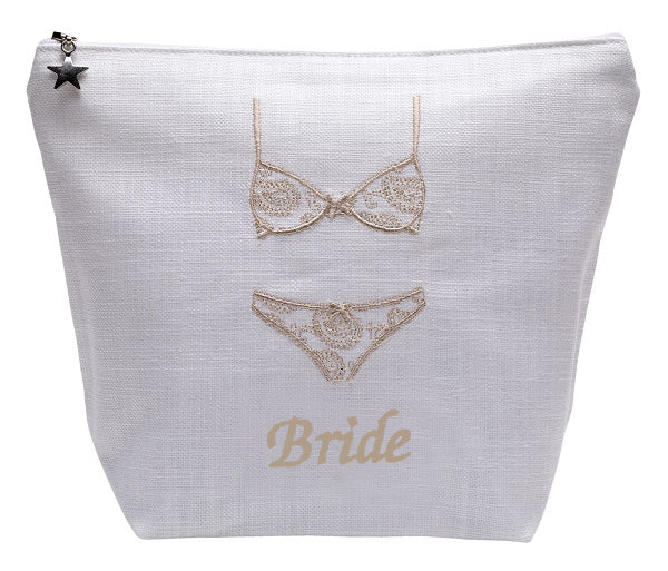 Lingerie Bag "Bride", Linen / Cotton - Image 5