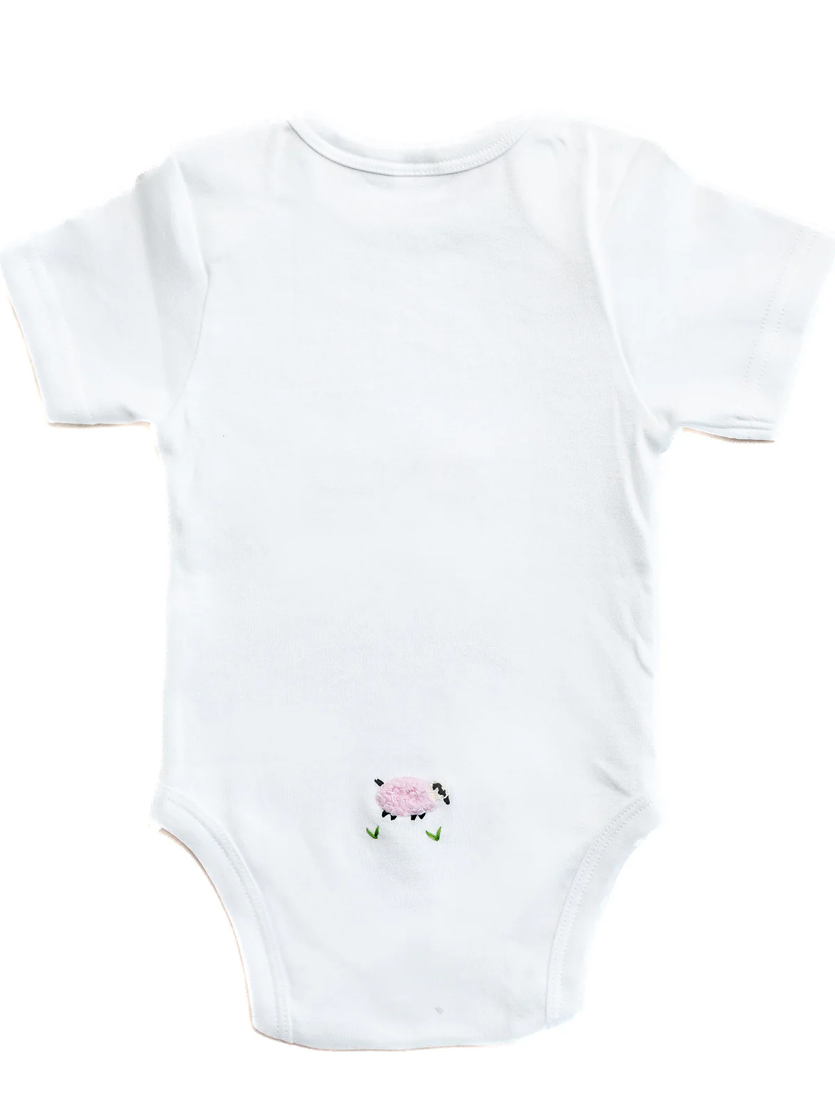 Onesie (Short Sleeve), Combed Cotton, Embroidered - Image 5