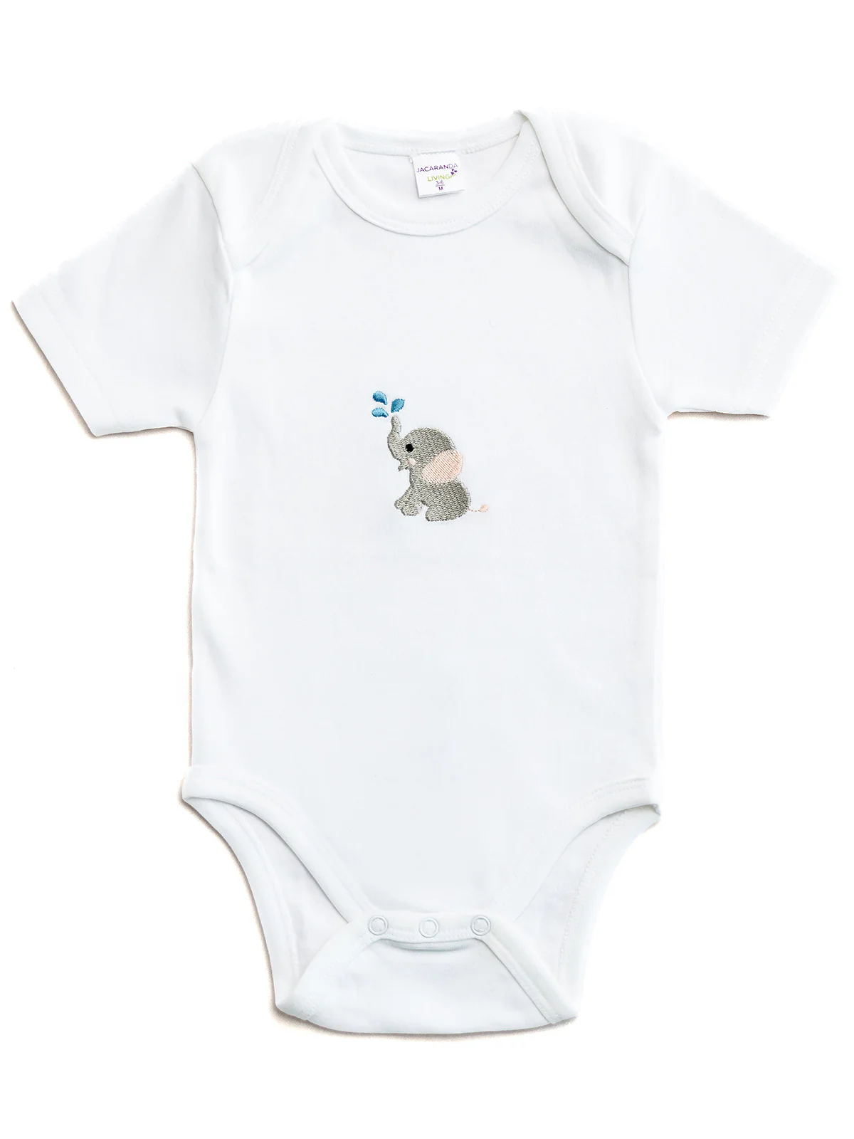 Onesie (Short Sleeve), Combed Cotton, Embroidered - Image 6