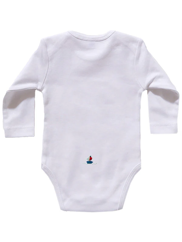 Onesie (Long Sleeve), Combed Cotton, Embroidered - Image 10