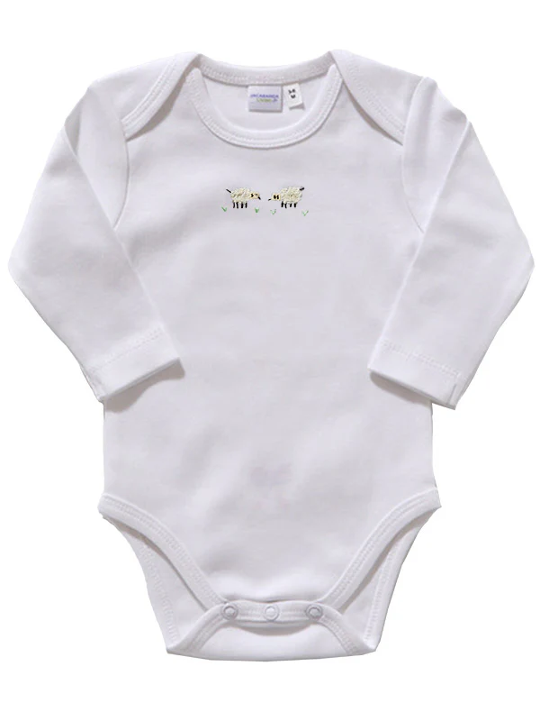 Onesie (Long Sleeve), Combed Cotton, Embroidered - Image 14