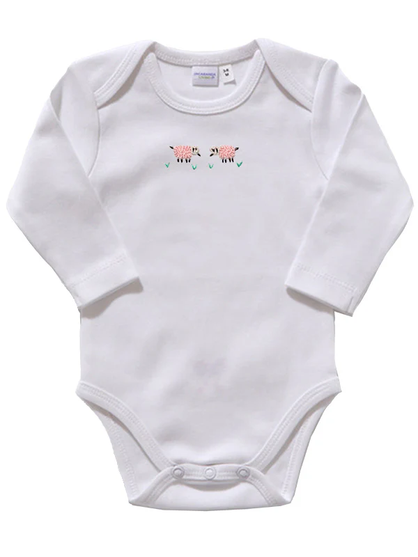 Onesie (Long Sleeve), Combed Cotton, Embroidered - Image 15