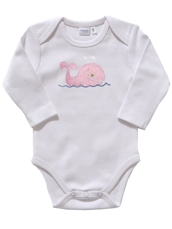 Onesie (Long Sleeve), Combed Cotton, Embroidered - Image 16