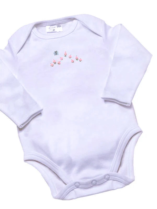 Onesie (Long Sleeve), Combed Cotton, Embroidered - Image 17