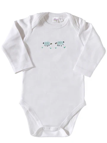 Onesie (Long Sleeve), Combed Cotton, Embroidered - Image 19
