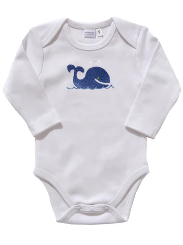 Onesie (Long Sleeve), Combed Cotton, Embroidered - Image 21