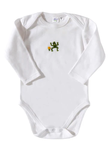 Onesie (Long Sleeve), Combed Cotton, Embroidered - Image 22