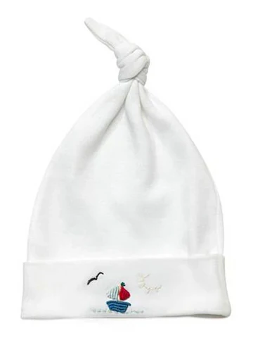 Knotted Hat - Combed Cotton (Embroidered) - Image 10