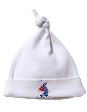Knotted Hat - Combed Cotton (Embroidered) - Image 6