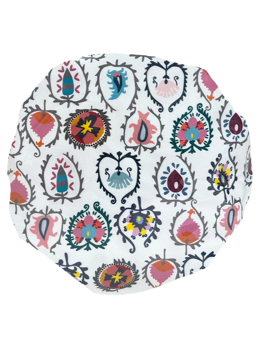 Shower Cap, Colorful Prints, Waterproof - Image 11