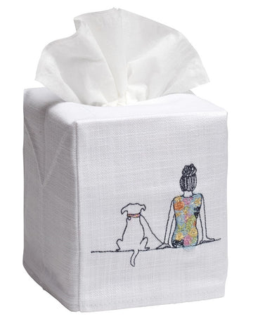 Tissue Box Cover, Embroidered Animals - Image 13