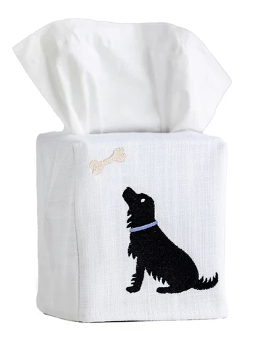 Tissue Box Cover, Embroidered Animals - Image 14