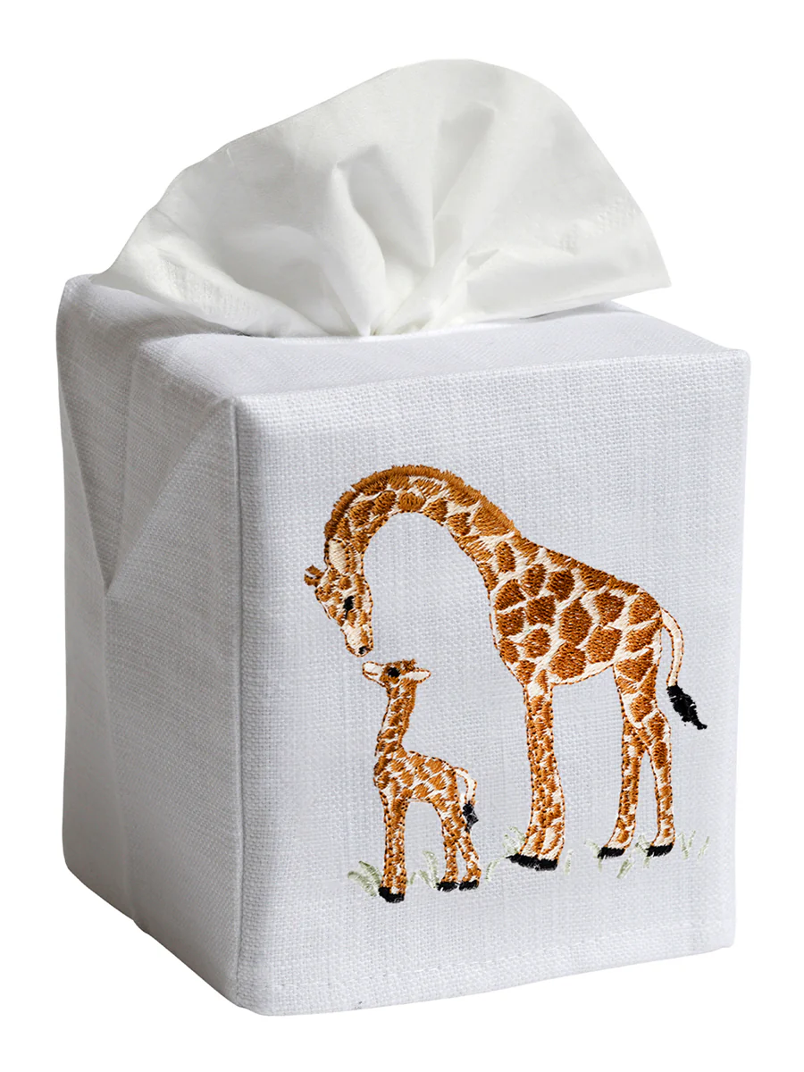 Tissue Box Cover, Embroidered Animals - Image 24