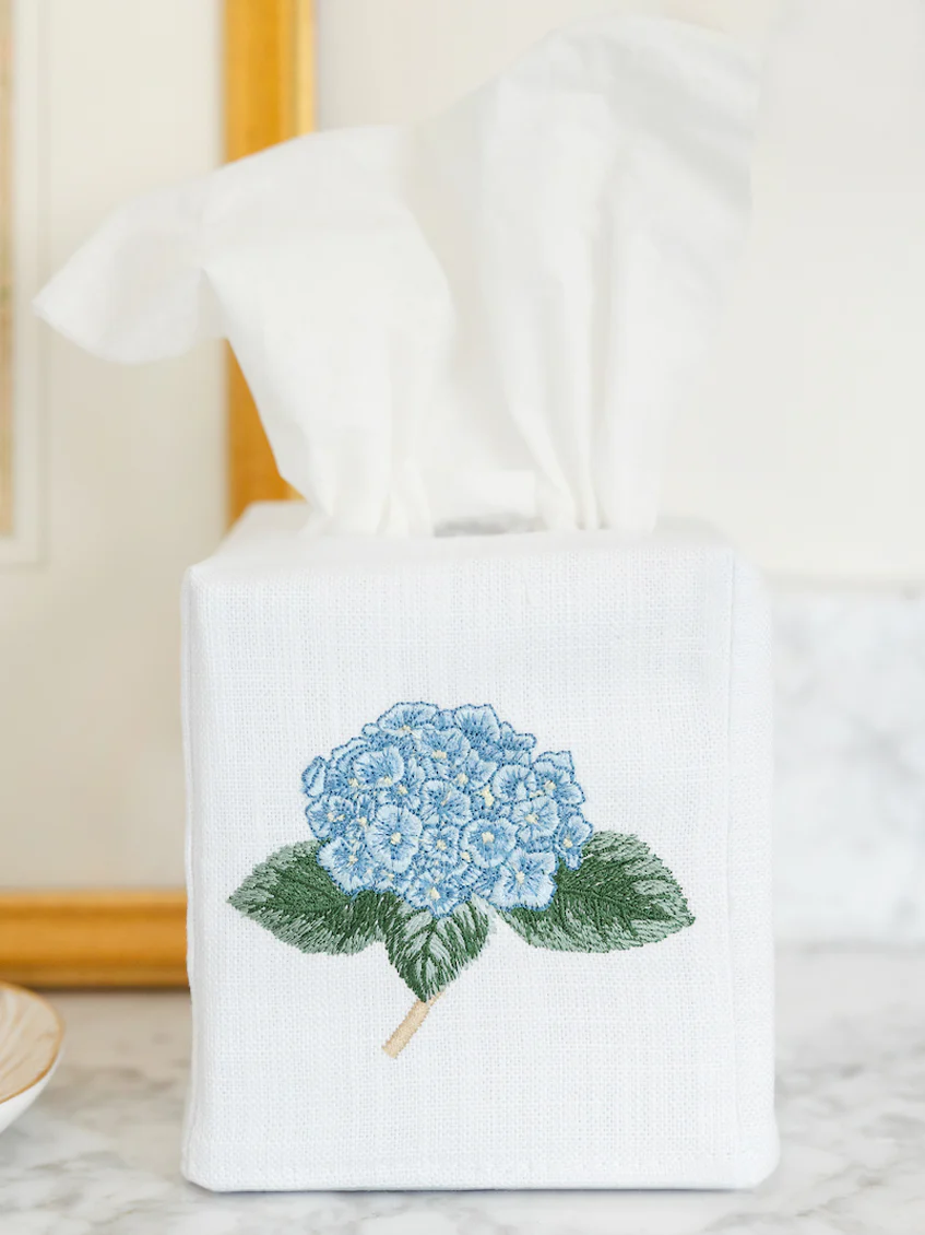 Tissue Box Cover, Embroidered Botanical - Image 12