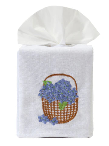 Tissue Box Cover, Embroidered Botanical - Image 15