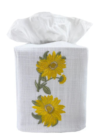 Tissue Box Cover, Embroidered Botanical - Image 26